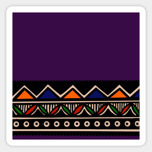 Violet blast - Ethnic patterns Magnet